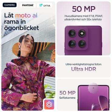 Motorola Edge 60 Pro - pantone sprudlende drue - 5G smartphone - 512 GB - GSM