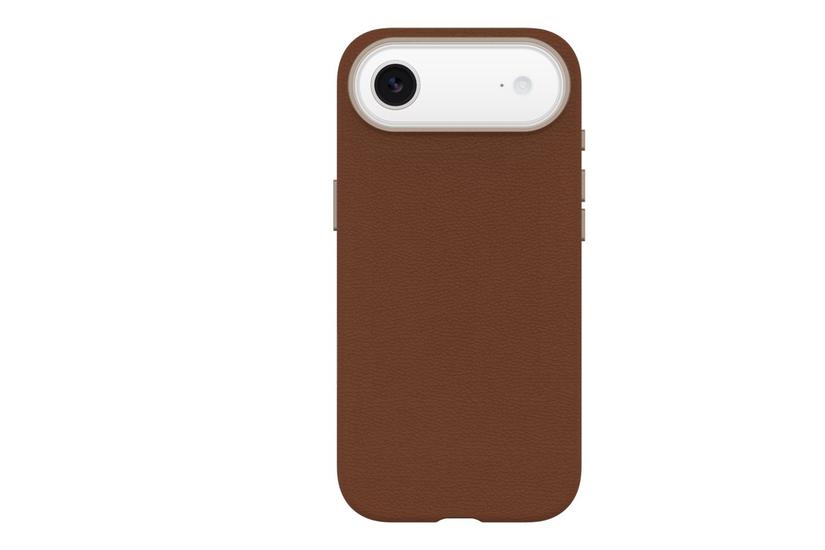 OtterBox Symmetry Cactus Leather Camera Control Apple iPhone Air Desert Saddle - brown