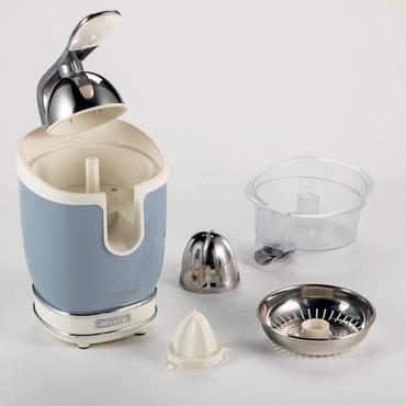 Vintage Zitruspresse (hellblau/creme)