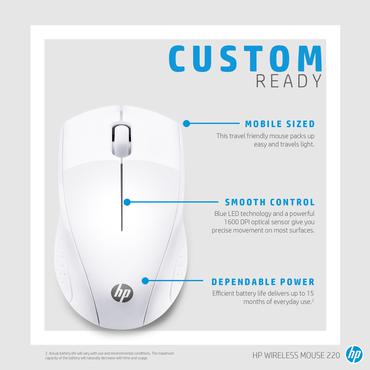 HP Wireless Mouse 220 (Snow White)