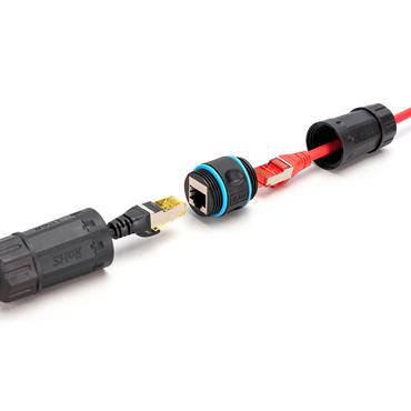 DIGITUS AuÃenanschluss Patchkabel CAT6A Verbinder RJ45->RJ45