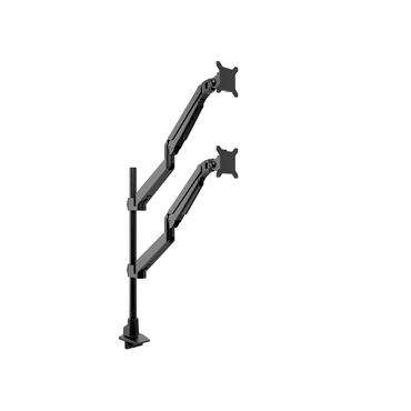 Multibrackets M monteringssats - gaslyft - f&ouml;r 2 LCD-bildsk&auml;rmar - VESA, dubbelt stag - svart