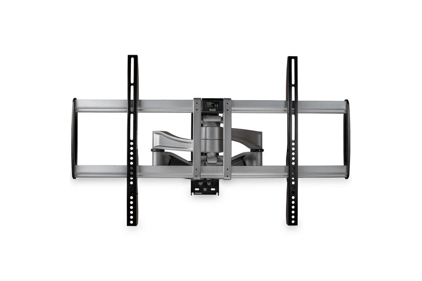 StarTech.com Full Motion TV Wall Mount, Heavy Duty Articulating TV Wall Mount Bracket for 32" to 75" (165lb/75kg) VESA Display, Universal Adjustable Tilt/Swivel Flat Screen Arm, Silver - Cable Management (FPWARPS) konsol - f&ouml;r TV - svart, silver