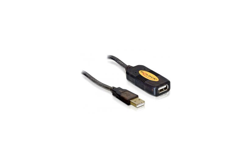 Delock - USB-f&ouml;rl&auml;ngningskabel - USB till USB - 5 m
