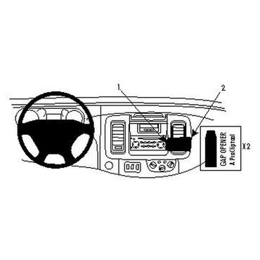 Brodit Extra Strength Mounting platform - vinklet monteringsplatform