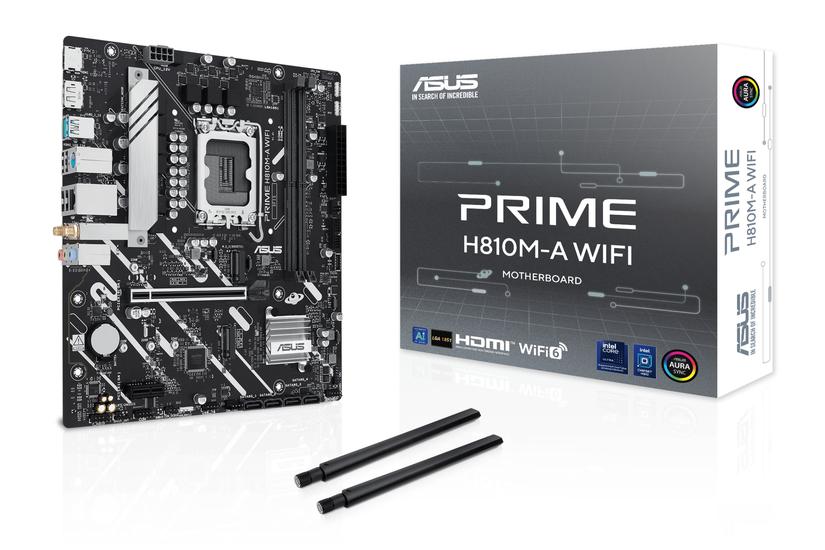 ASUS PRIME H810M-A WIFI - moderkort - micro ATX - LGA1851-uttag - H810