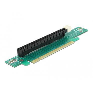Delock Riser card PCI Express x16 angled 90&deg; left insertion - kort f&ouml;r stigare