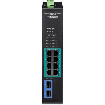 TRENDnet TI-PGM102 - switch - industriell - 10 portar - TAA-kompatibel