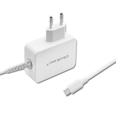 Qoltec str&ouml;madapter - 24 pin USB-C - 65 Watt