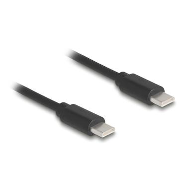 Delock USB 2.0 Type-C&trade; Coiled Cable male to male 0.45 m to 0.75 m black