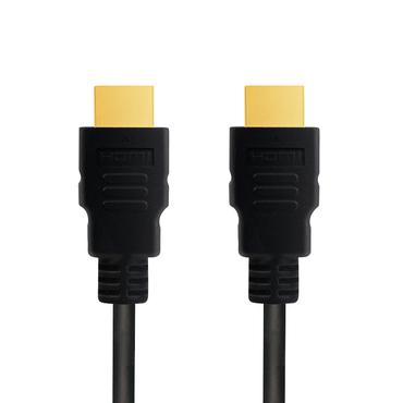 LogiLink CH0077 HDMI-kabel 1 m HDMI Type A (Standard) Sort