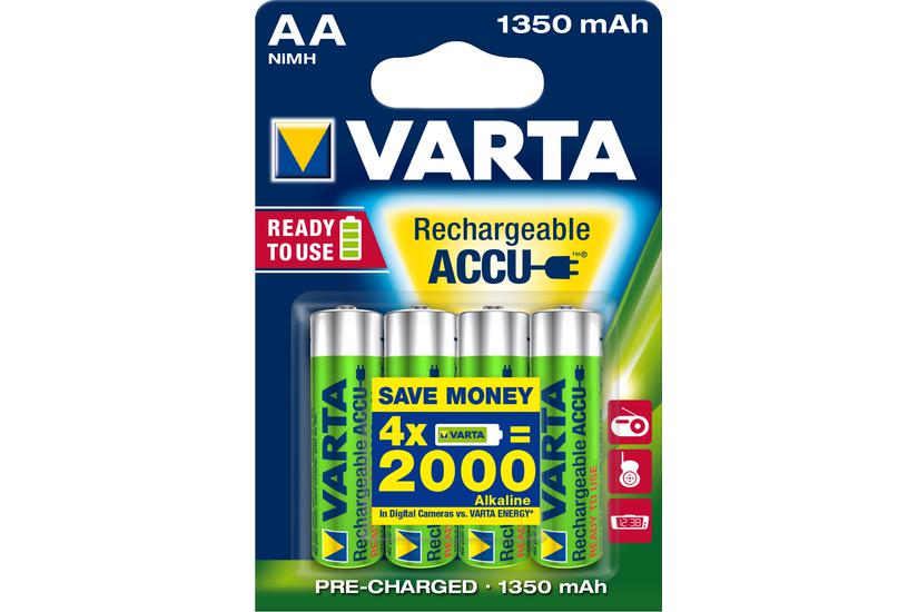 Varta batteri x AA type - NiMH (pakke med 4)