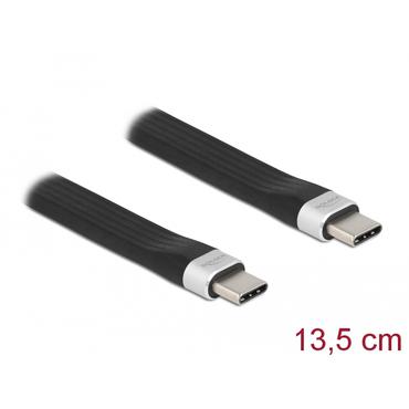 Delock - USB typ C-kabel - 24 pin USB-C till 24 pin USB-C - 13.5 cm