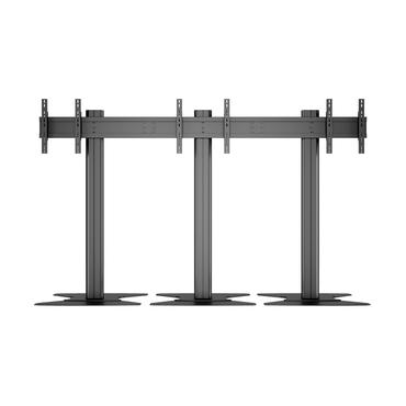 Multibrackets M Public Video Wall Stand 3-Screens st&auml;ll - f&ouml;r 3 LCD-bildsk&auml;rmar - svart