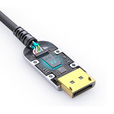 FiberX FX-I350-050 HDMI-kabel 50 m HDMI Type A (Standard) Sort, S&oslash;lv