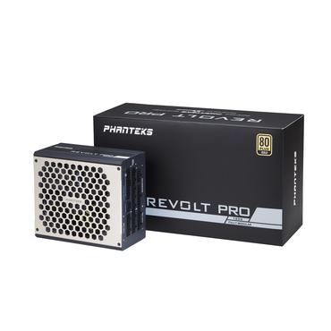 Phanteks Revolt Pro PH-P1000GC strømforsyning - 1000W 80 PLUS Gold - ATX12V / EPS12V - Sort