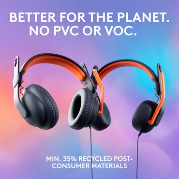 Logitech Zone Learn Wired Over-Ear Headset for Learners, USB-C - h&ouml;rlurar med mikrofon - ers&auml;ttning