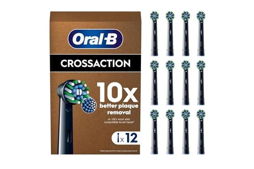 Procter & Gamble Tandborstehuvud - 12 styck - Oral-B Genius, Smart, Pro, Vitality - Svart