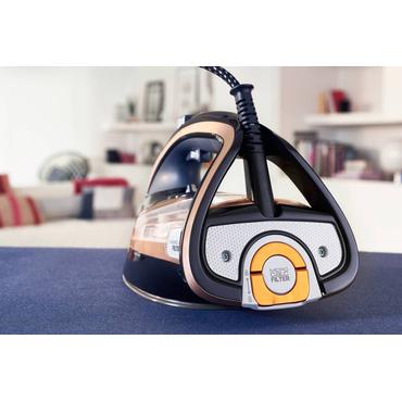 Tefal FV9865E0 strygejern Tør & dampstrygejern Durilium autoclean strygesål 3000 W Sort, Guld