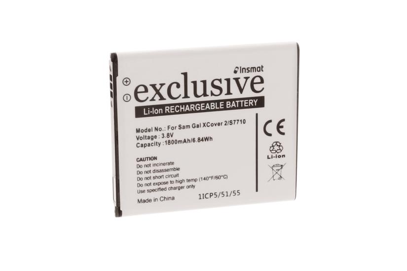 Insmat 106-8747 reservedel til mobiltelefon Batteri Sort, Hvid