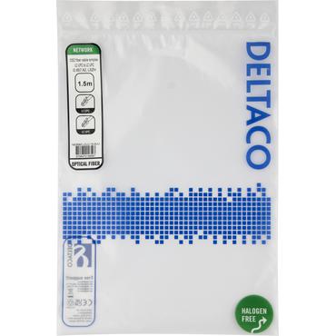 Deltaco OS2 Fiber cable, LC - LC, simplex, UPC/UPC, 1,5m