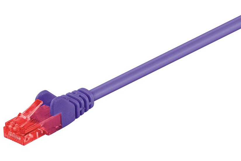 goobay patchkabel - 50 cm - lilla