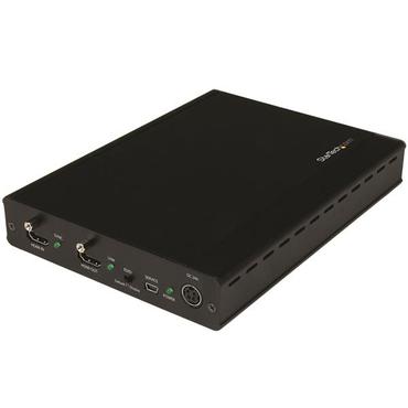 StarTech.com 3 Way HDMI Splitter - HDBaseT Extender Kit w/ 3 Receivers - 1x3 HDMI over CAT5e / CAT6 Splitter - 3 Port HDBaseT HDMI Extender - Up to 4K (ST124HDBT) - f&ouml;rl&auml;ngd r&auml;ckvidd f&ouml;r audio/video