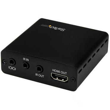 StarTech.com 3 Way HDMI Splitter - HDBaseT Extender Kit w/ 3 Receivers - 1x3 HDMI over CAT5e / CAT6 Splitter - 3 Port HDBaseT HDMI Extender - Up to 4K (ST124HDBT) - f&ouml;rl&auml;ngd r&auml;ckvidd f&ouml;r audio/video