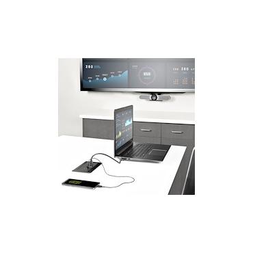 StarTech.com Conference Room Docking Station, Universal Laptop Dock, 4K HDMI, 60W Power Delivery, USB Hub, GbE, Audio, In-Table Connectivity Box For Huddle/Boardroom Collaboration Space - For Teams & Zoom Calls - dockingstation - USB-C / USB 3.0 - HDMI - 1GbE - TAA-kompatibel