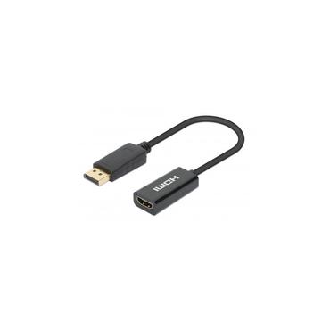 Manhattan 153713 kabel k&oslash;nsskifter DisplayPort HDMI Sort