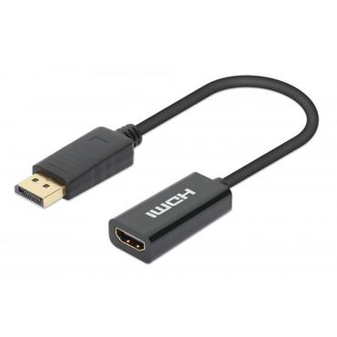 Manhattan 153713 kabel k&oslash;nsskifter DisplayPort HDMI Sort