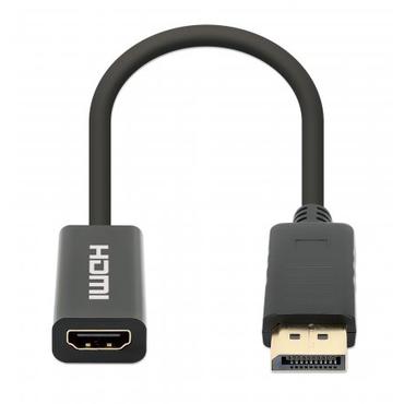 Manhattan 153713 kabel k&oslash;nsskifter DisplayPort HDMI Sort