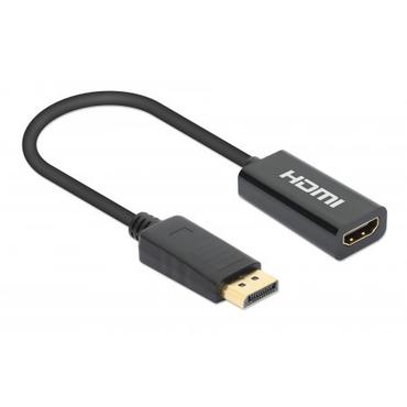 Manhattan 153713 kabel k&oslash;nsskifter DisplayPort HDMI Sort