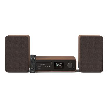 Pure Classic Stereo Coffee Black/Walnut EU/UK