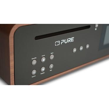 Pure Classic Stereo Coffee Black/Walnut EU/UK