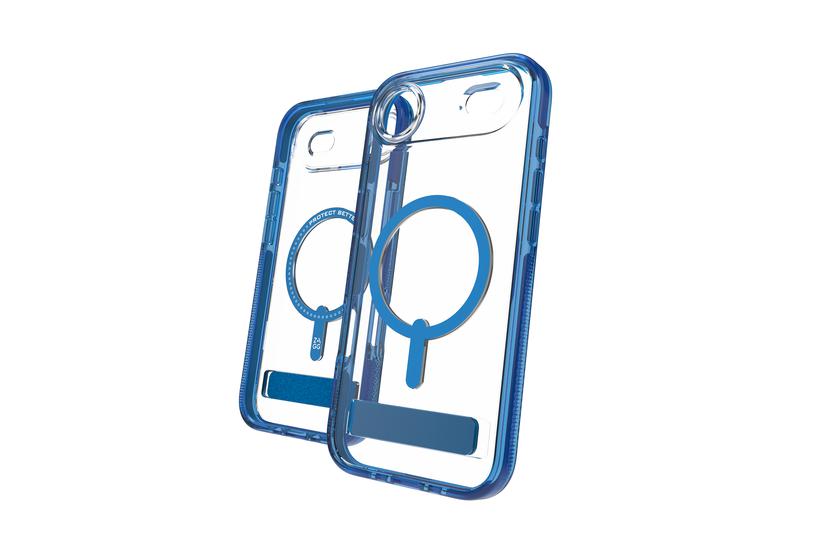 ZAGG Santa Cruz Snap Kickstand mobiltelefon etui 16,5 cm (6.5") Cover Bl&aring;, Transparent