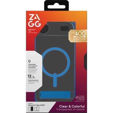 ZAGG Santa Cruz Snap Kickstand mobiltelefon etui 16,5 cm (6.5") Cover Bl&aring;, Transparent