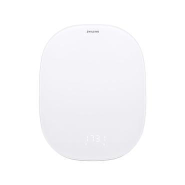 ZWILLING Enfinigy Sølv, Hvid Bordplade Oval Elektronisk køkkenvægt