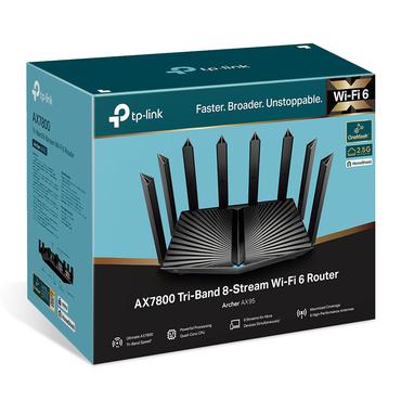 TP-Link Archer AX95 trådløs router Gigabit Ethernet Tri-band (2,4 GHz / 5 GHz / 5 GHz) Sort