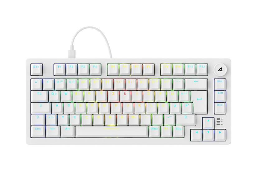 Sharkoon Tangentbord - Huano Red - Kabel - 75% - USB-C to USB-A