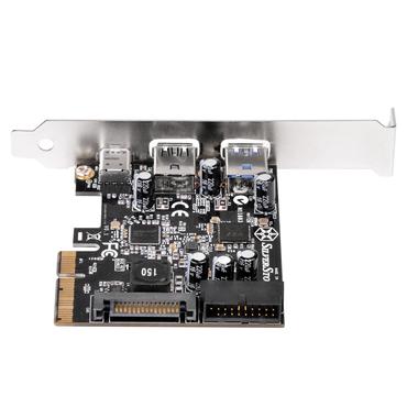 SilverStone ECU05 - USB-adapter - PCIe 2.0 x2 - USB-C 3.1 x 1 + USB 3.0 x 2 + USB 3.0 (internt) x 2