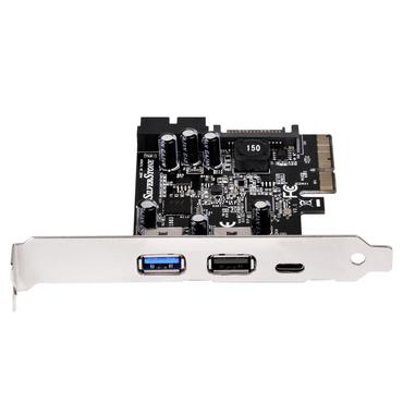 SilverStone ECU05 - USB-adapter - PCIe 2.0 x2 - USB-C 3.1 x 1 + USB 3.0 x 2 + USB 3.0 (internt) x 2