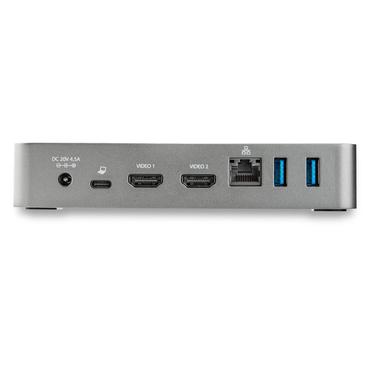 StarTech.com USB-C Dock, Dual Monitor 1080p HDMI Laptop Docking Station, 60W Power Delivery, 1x USB-C, 3x USB-A, Ethernet, Dual HDMI Video Display USB 3.1 Gen 1 Type-C Dock, Mac & Windows - 60W PD With Charging (DK30CHHPDEU) - dockingstation - USB-C 3.1 - 2 x HDMI - 1GbE