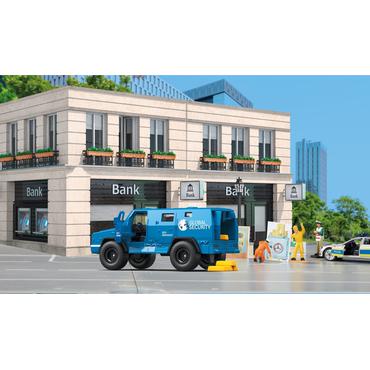 Siku Money transporter Kraftfuld transportmodel Formonterede 1:50