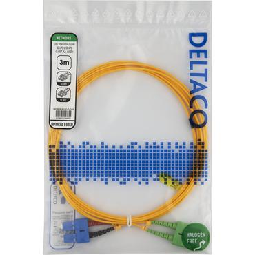 Deltaco SCSC-3-DUA InfiniBand og fiberoptisk kabel 3 m 2x SC Gul