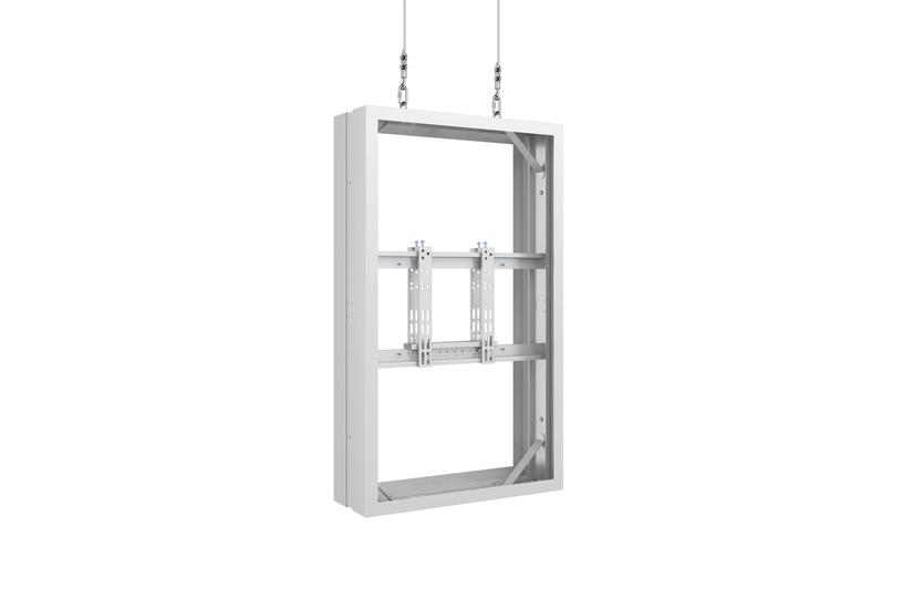 Multibrackets M Pro Series h&ouml;lje - medium - f&ouml;r 2 LCD-bildsk&auml;rmar - ledning, b2b - vit