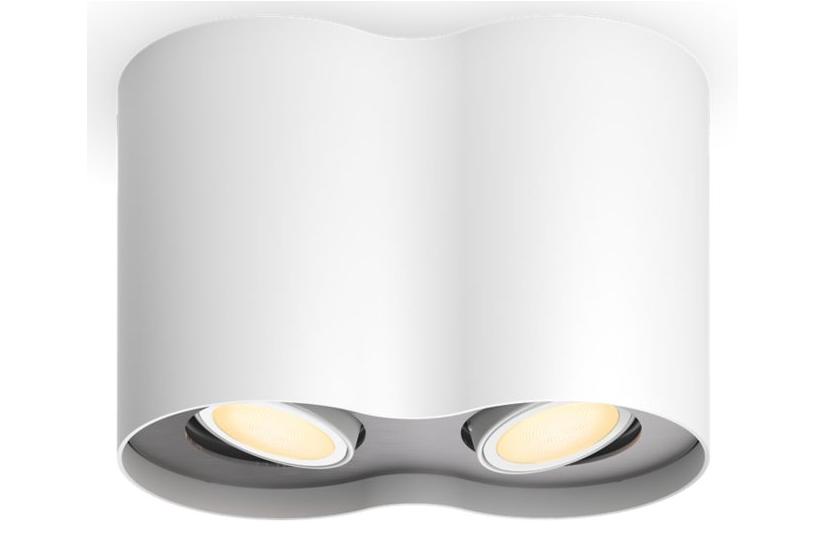 White Ambiance Pillar Doppelspot (weiß, inkl. Dimmschalter)