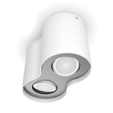 White Ambiance Pillar Doppelspot (weiß, inkl. Dimmschalter)