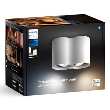 White Ambiance Pillar Doppelspot (weiß, inkl. Dimmschalter)