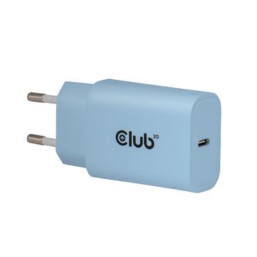 CLUB-3D Ladegerät USB-C,PD,30W, blau 2er-Pack, 15V/2A
